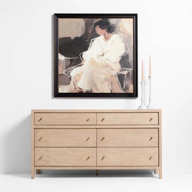 HDT KHAN | "As it Was" by Kichael Bonofiglio 44.5"x44.5" Framed Wall Art Print
