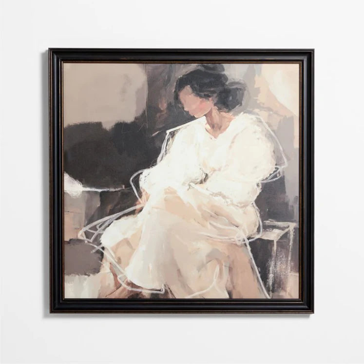 HDT KHAN | "As it Was" by Kichael Bonofiglio 44.5"x44.5" Framed Wall Art Print