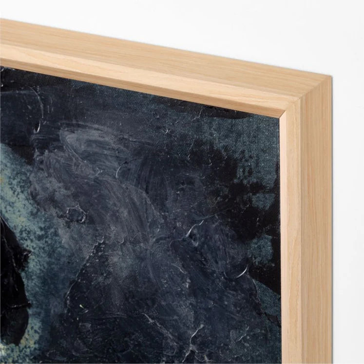 HDT KHAN | "Deep Shapes" by Joanna Cutri 31.2"x41.2" Framed Wall Art Print