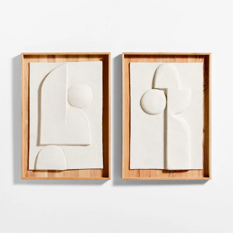 HDT KHAN | "Lain" Paper Mache Wall Art