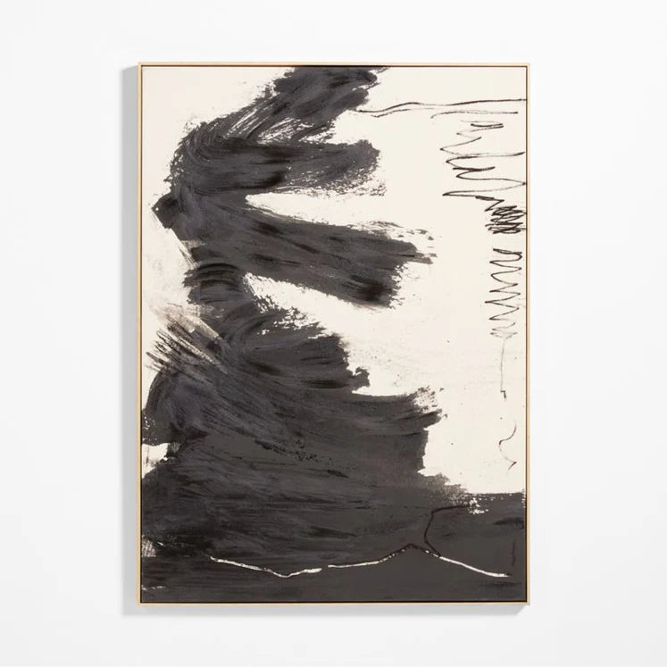 HDT KHAN | "Overarching" by Mary Elizabeth Peterson White Canvas 65"x47" Framed Wall Art Print