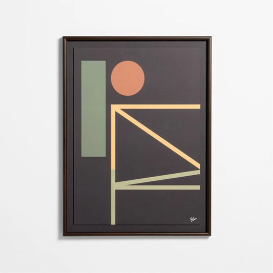 HDT KHAN | "Coimbra II" by Edward View 35"x47" Framed Wall Art Print