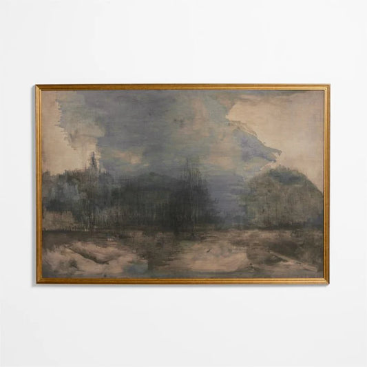 HDT KHAN | "Intermezzo" by Lillian Winkler 61.5"x41.5" Framed Wall Art Print