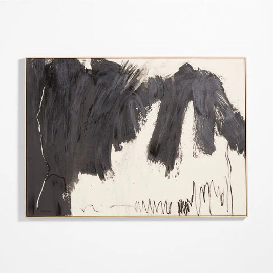 HDT KHAN | "Overarching" by Mary Elizabeth Peterson White Canvas 65"x47" Framed Wall Art Print