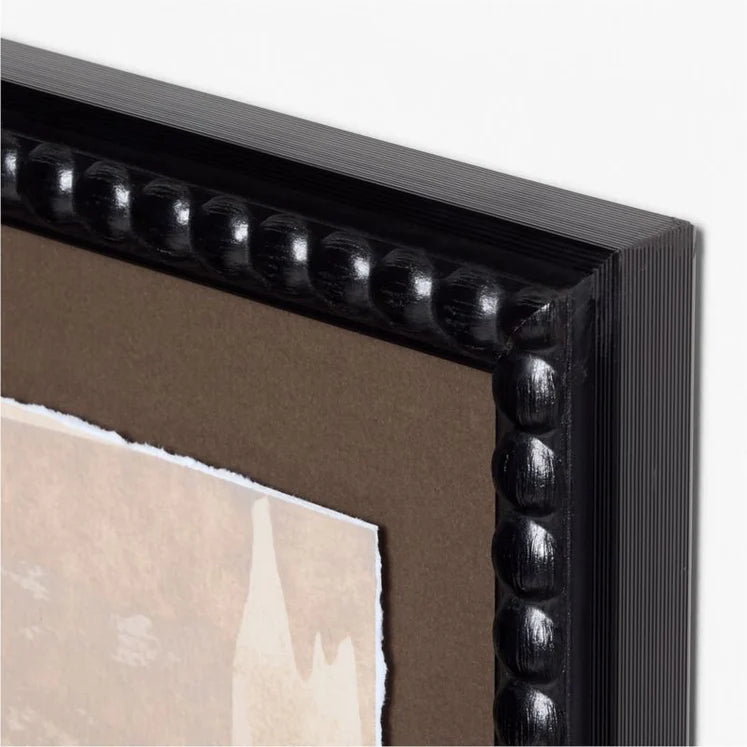 HDT KHAN | "Textural Figuration II" 24"x32" Framed Wall Art Print