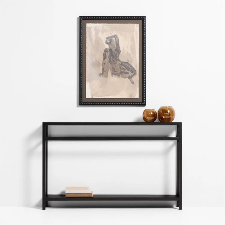 HDT KHAN | "Textural Figuration II" 24"x32" Framed Wall Art Print